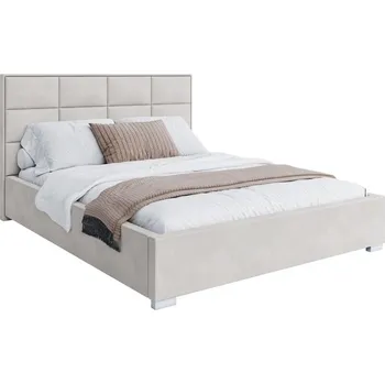 Postel Čalouněná postel APOLLO 120x200 Krémová Paris s úložným prostorem kovový rošt