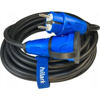 Napájecí kabel Prodlužovací Kabel guma H07RN-F 3x2,5 odolný, modrá zásuvka 3 m