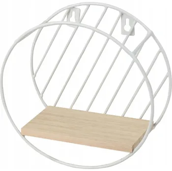 police Dřevěná police DOCHTMANN 19 x 8 cm bílá