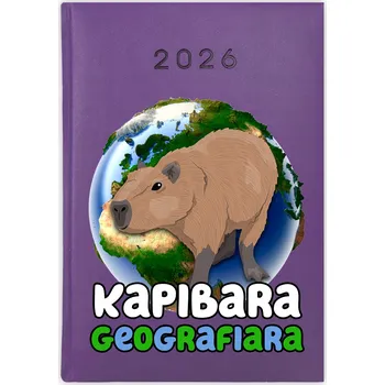 Diář Knihový kalendář 2026 A5 fialový