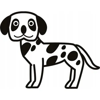 Samolepicí dekorace na vozidlo Samolepka na auto - pejsek