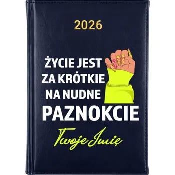 Kalendář Knižkový kalendář 2026 A5 FunnyCase modrý