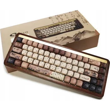 Klávesnice Mechanická klávesnice MU01 Mountain Seclusion Akko Rosewood Switch