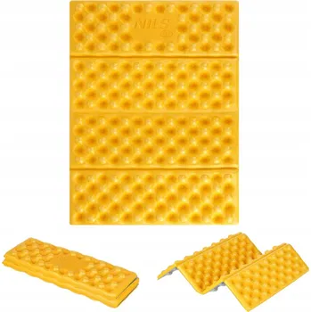 Karimatka Žlutá skládací izolační podložka IXPE fólie hliníková Nils Camp