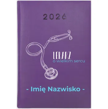 Kalendář Knižní kalendář 2026 A5 FunnyCase fialový