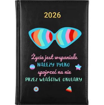 Kalendář Knižkový kalendář 2026 A5 černý