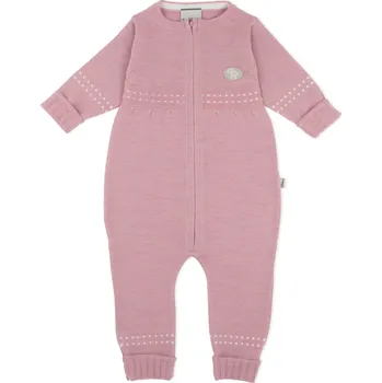 Kojenecký overall Dětský merino overal Classic tenký "Heather" Lillelam VELIKOST: 80/12 měsíců