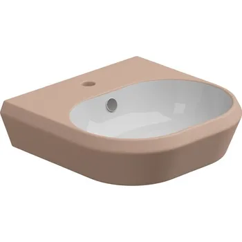 Umyvadlo Cruise, keramické, dvoubarevné, 50x48 cm, CRLAVBW50BI000032