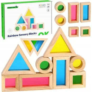 Dřevěná hračka Montessori skládačka tvary Tooky Toy