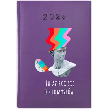 Kalendář Knihový kalendář 2026 A5 fialový