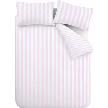 Povlečení Bílé/růžové povlečení na dvoulůžko 200x200 cm Stripe Tease – Sassy B ID_1804497