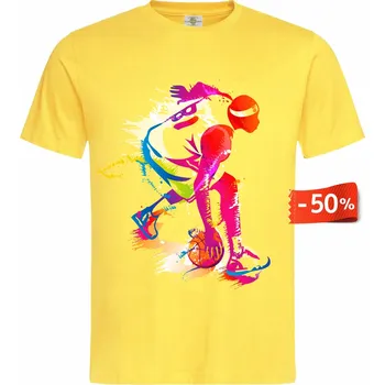 Pánské tričko Tričko Basketbalista Druh: Pánské, Barva: Žlutá, Velikost: L