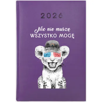 Kalendář Knihový kalendář 2026 A5 fialový