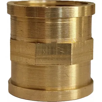 Fitinka MOSAZNÁ NÁTRUBEK 3/4" DN20 PŘÍMÁ SPOJKA PRŮCHOZÍ MOSAZNÁ PEVNÁ