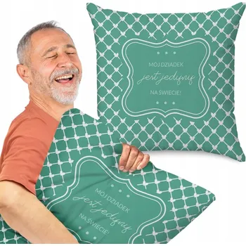 Polštář Polyesterový Polštář S POTISKEM DĚDEČKA, 40x40 cm