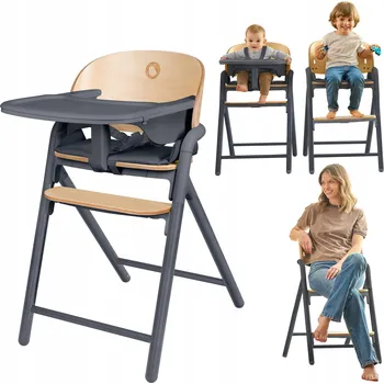 Dětská jídelní židlička 3v1 dřevěná multifunkční Lionelo Celia