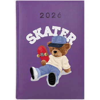 Kalendář Knihový kalendář 2026 A5 fialový