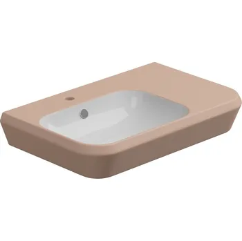 Umyvadlo Cruise, keramické, dvoubarevné, 80x48 cm, CRLAVBW80BI000032