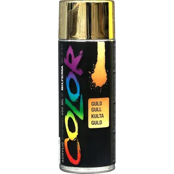Barva ve spreji ZLATÝ LESK ZRCADLO CHROM 400ml Dekorační Akrylový Lak ve Spreji BILTEMA