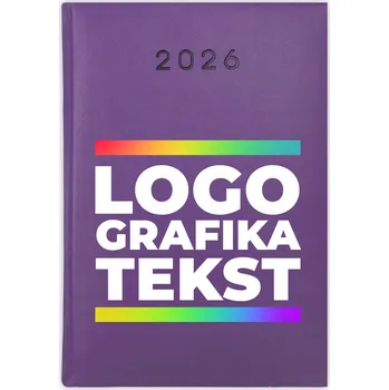 Kalendář Knižní kalendář 2026 A5 FunnyCase fialový