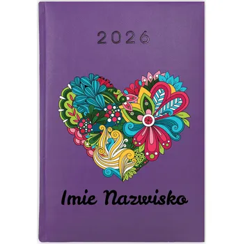 Kalendář Knihový kalendář 2026 A5 fialový