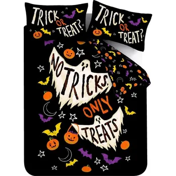 Povlečení Černé povlečení na jednolůžko 135x200 cm Halloween Trick or Treat – Catherine Lansfield ID_1802113
