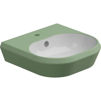 Umyvadlo Umyvadlo Cruise, keramické, dvoubarevné, 50x48 cm, CRLAVBW50BI000031