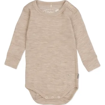 Dětské merino body "Light Beige" Lillelam VELIKOST: 86/18 měsíců