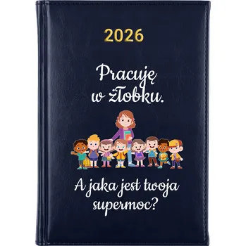 Kalendář Knižkový kalendář 2026 A5 FunnyCase modrý