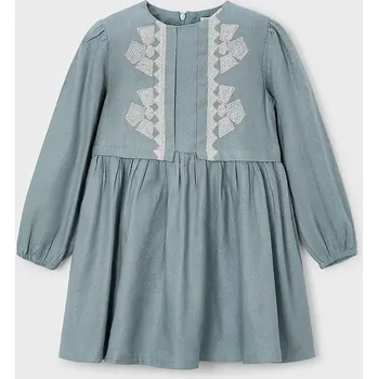 Dívčí šaty Dívčí šaty Mayoral 4992.6E.Mini.9BYA tyrkysová 66X, vel. 98