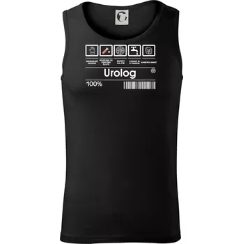 Pánské termoprádlo Čárový kód - urolog - Tílko pánské Core - S ( Černá )
