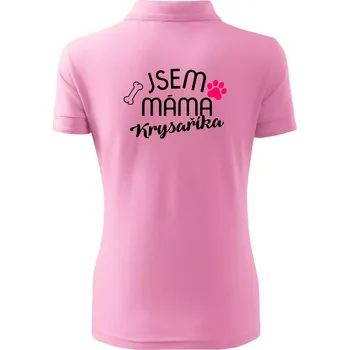 Jsem máma Krysaříka - Polokošile dámská Pique Polo - 2XL ( Růžová )