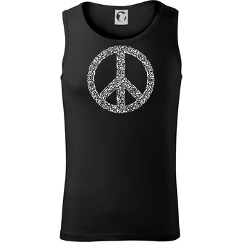 War Peace symbol icons - Tílko pánské Core - L ( Černá )