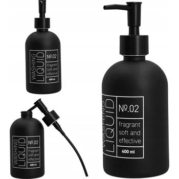 Dávkovač mýdla Ruční dávkovač mýdla stojící GN Home 400 ml černý