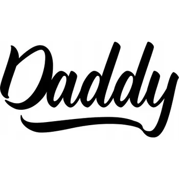 Samolepicí dekorace na vozidlo Nápis s tátovým autem