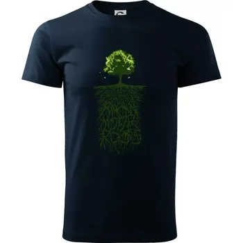 Know Your Roots - Triko extra velké (5-8XL) - 6XL ( Námořní modrá (velmi tmavá - téměř černá) )