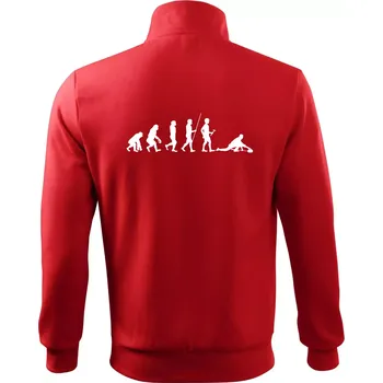 Pánská mikina Evoluce curling - Mikina bez kapuce Adventure - 3XL ( Červená )