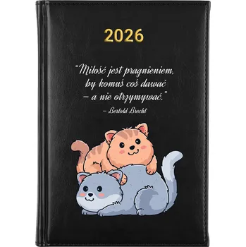 Kalendář Knižkový kalendář 2026 A5 černý