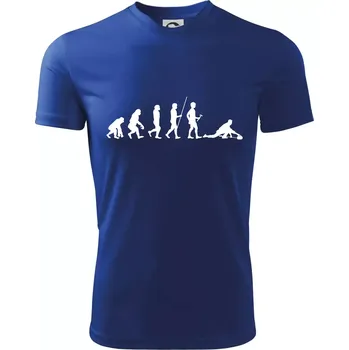 Chlapecké oblečení Evoluce curling - Dětské triko sportovní (dresovina) - 134 cm/8 let ( Královská modrá )
