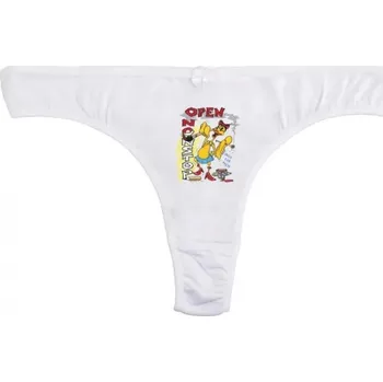 Kalhotky Open nonstop - Vtipné kalhotky - XL klas_bílá