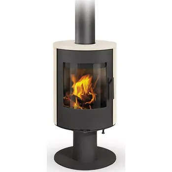 Krbová kamna Krbová kamna Romotop - Evora T - Stříbrná