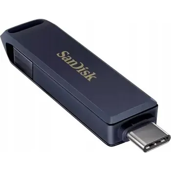 USB flash disk Flash disk SanDisk iXpand Phone Drive 64GB Lightning, USB 3.1 typ C, modrý
