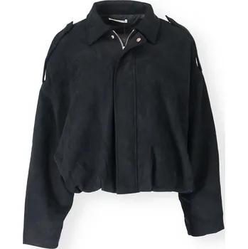 Dámské šaty Stylová oversized bunda 3731 Unika Paris barva: černá, velikost: M/L