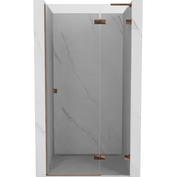 Sprchové dveře Mexen Lunar L sprchové dveře křídlové pravé 95 cm, transparentní, růžové zlato - 834L-095-000-60-00-P Sprchové dveře