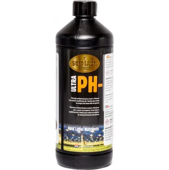 Hnojivo Gold Label pH- Down 5L (Gold Label pH- Down je univerzální kyselina navržená pro přesné a efektivní snižování hodnoty pH v živném roztoku během všech fází růstu a kvetení rostlin.)