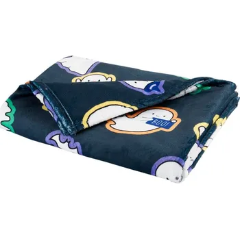 deka Černá deka s haloweenským motivem z mikroplyše 130x170 cm Halloween Ghosts – Catherine Lansfield ID_1800559