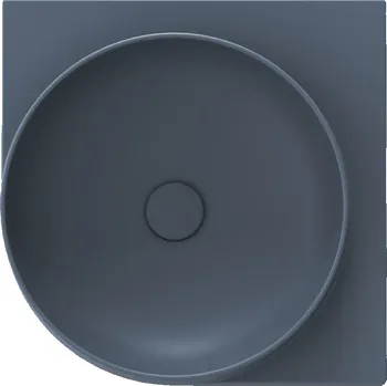 Umyvadlo Yard 45 C, bez otvoru pro baterii, bez přepadu, Deepsea Blue