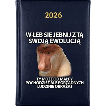 Kalendář Knižkový kalendář 2026 A5 FunnyCase modrý