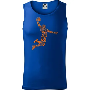 Hráč basketbalu ikony - Tílko pánské Core - M ( Královská modrá )