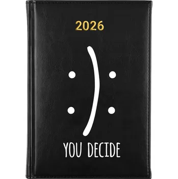 Kalendář Knižní kalendář 2026 A5 FunnyCase černý